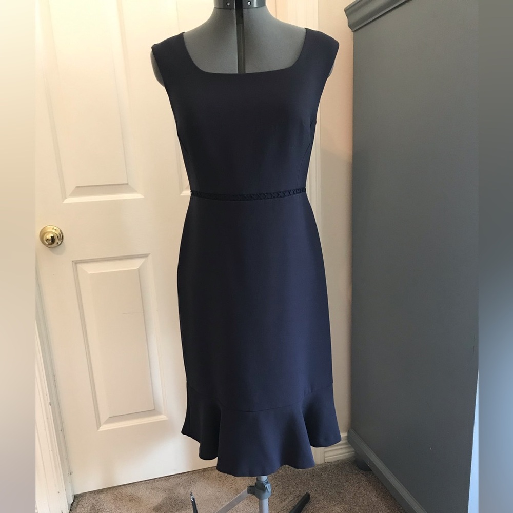 Ann Taylor Midnight Blue Midi Dress